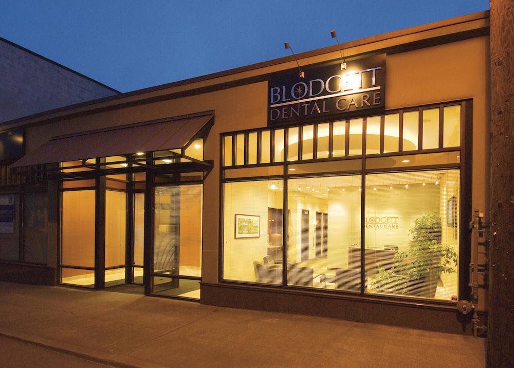 blodgett-dental-care-building-at-night holistic portland dentist